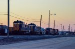 CSX 3GS21B & CP Locomotives in the yard